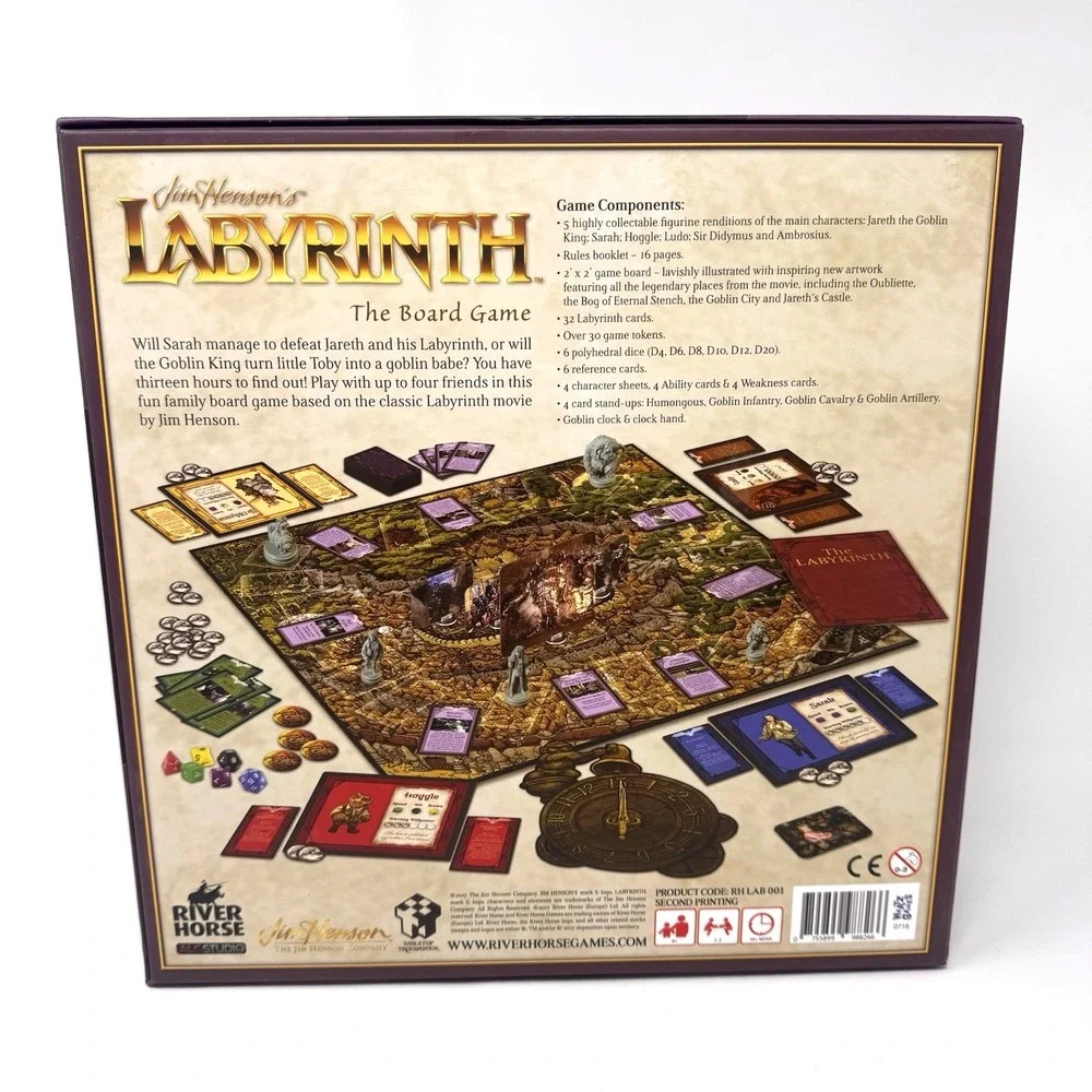 Jim Henson Labyrinth Board Game Fantasy Strategy Adventure Classic Complete Set - Picture 4 of 15